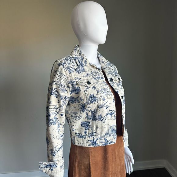 American Apparel Old Hollywood Toile Denim Jacket - Picture 3 of 8